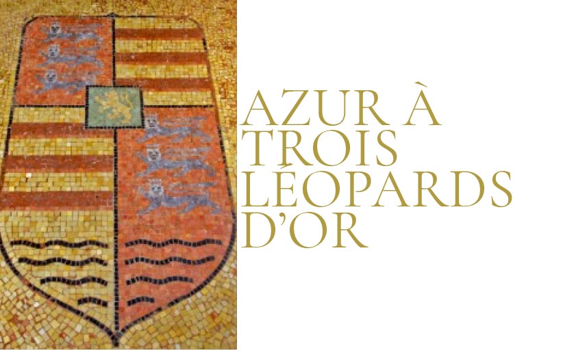 Les armoiries de la famille de Caumont : d’Azur à trois léopards d’or - ©ChâteaudesMilandes