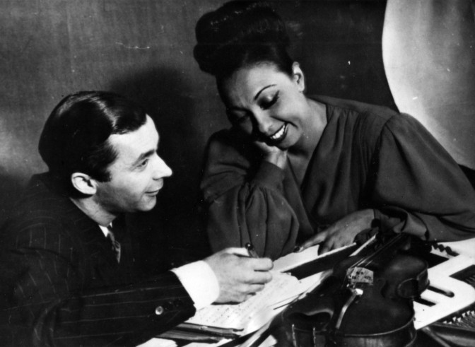 Josephine Baker and her husband Jo Bouillon - ©National Archives USA-NY Times Paris