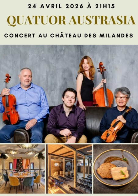 Concert exceptionnel du Quatuor Austrasia le 24 avril 2026 !